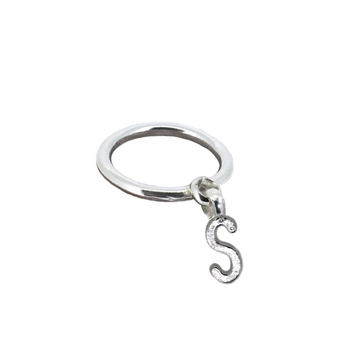 Alphabet Dangle Ring