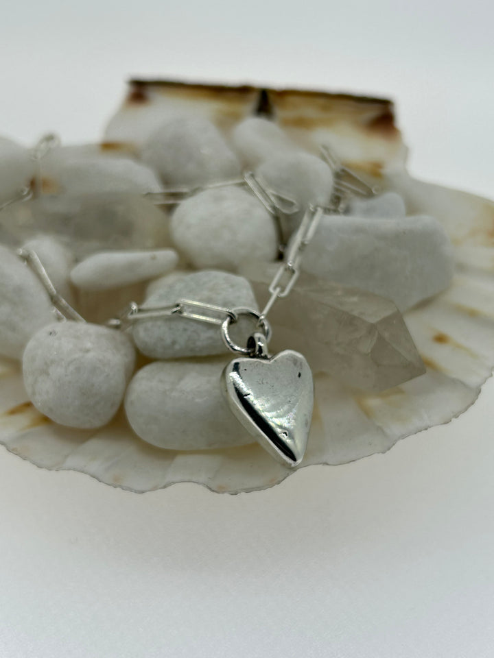 Maxi heart trace chain necklace
