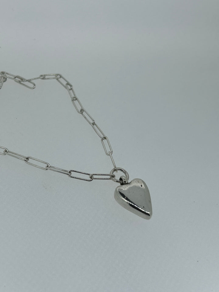 Maxi heart trace chain necklace