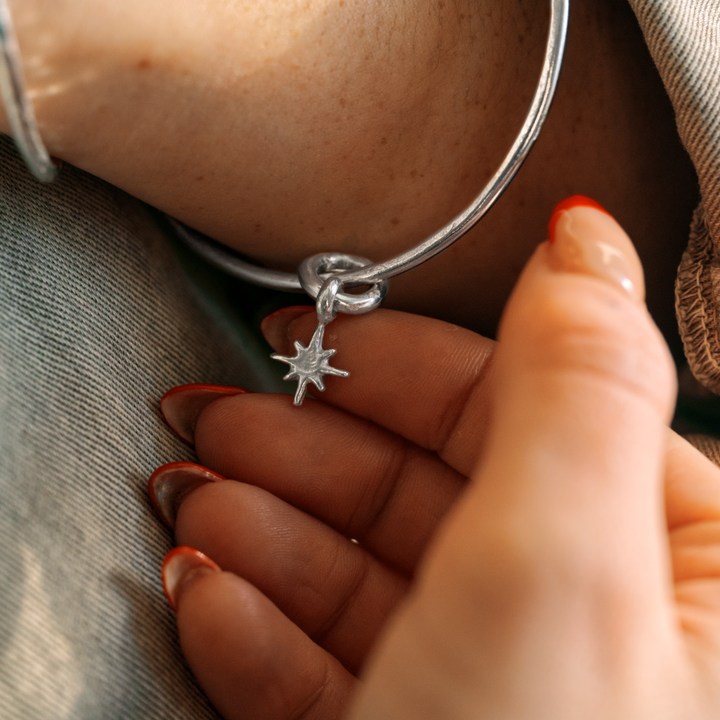 North Star Charm Bangle