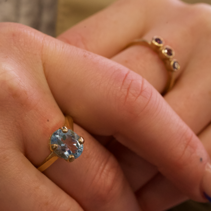 Gold Topaz Treasure Ring