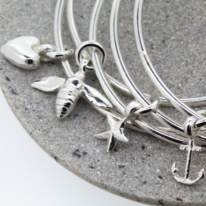 Starfish Charm Bangle