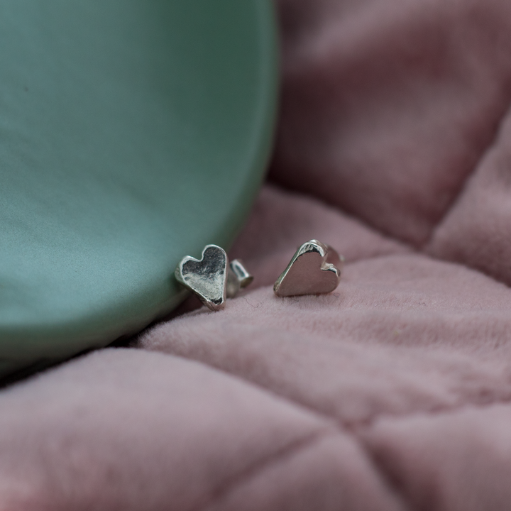 Baby Heart Studs