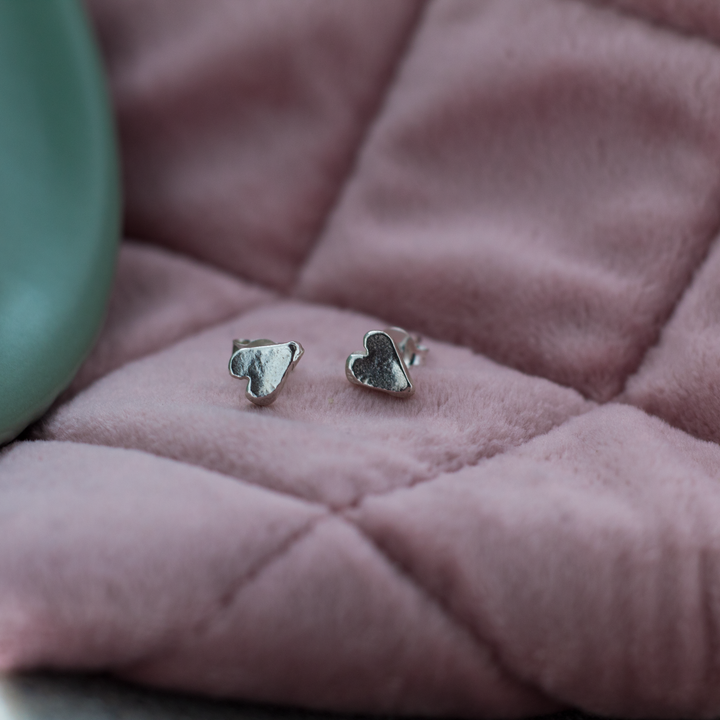 Baby Heart Studs