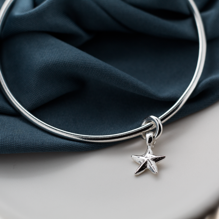 Starfish Charm Bangle