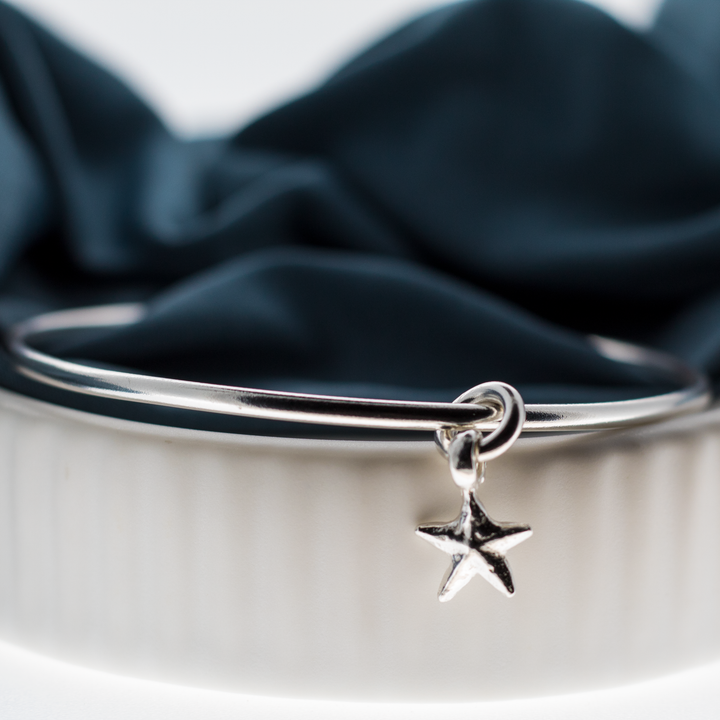 Starfish Charm Bangle