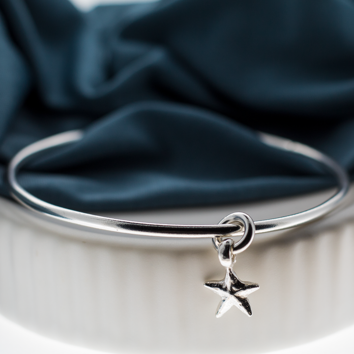 Starfish Charm Bangle