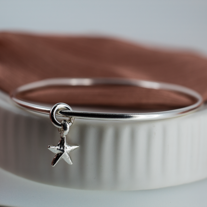 Starfish Charm Bangle