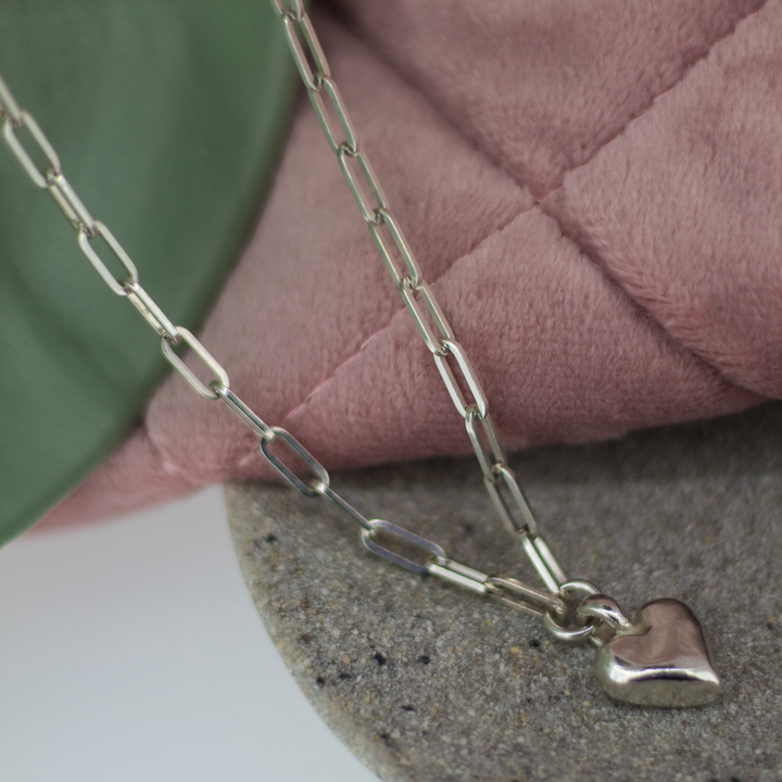 Sweet Heart Trace Chain Necklace