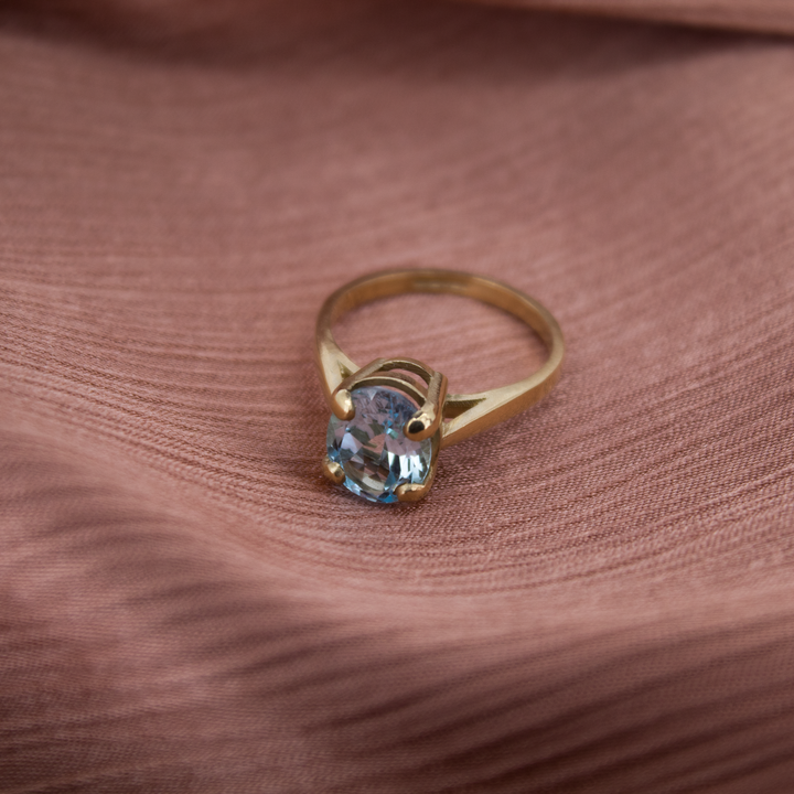 Gold Topaz Treasure Ring