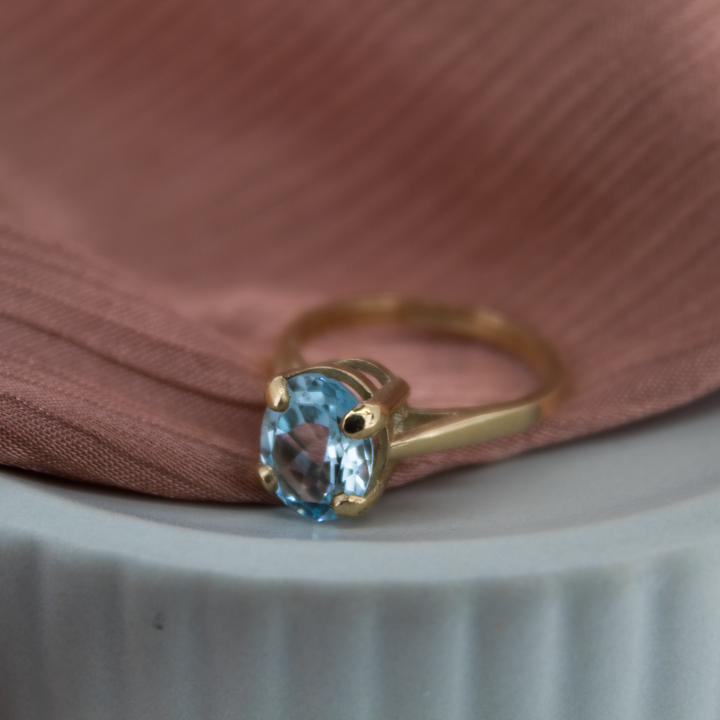 Gold Topaz Treasure Ring