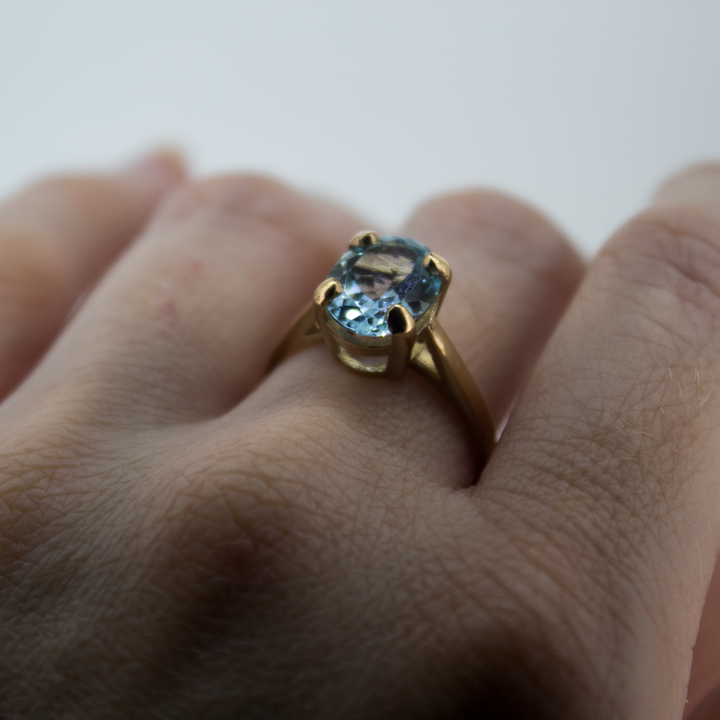 Gold Topaz Treasure Ring