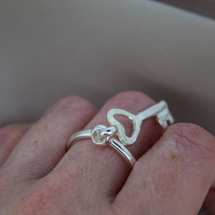 Key to My Heart Dangle Ring