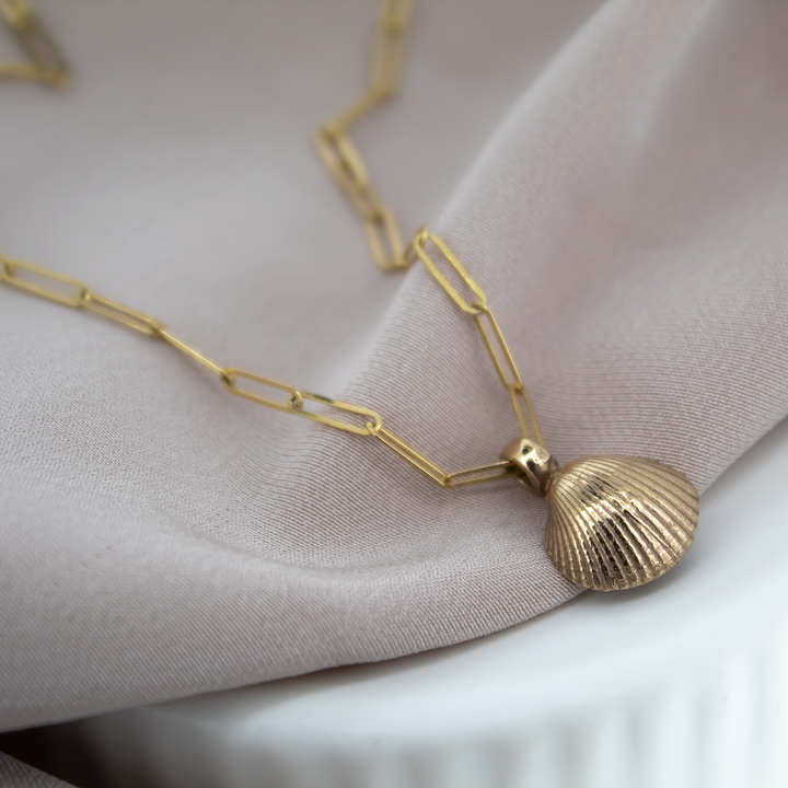 9ct Gold Baby Trace Chain and Shell