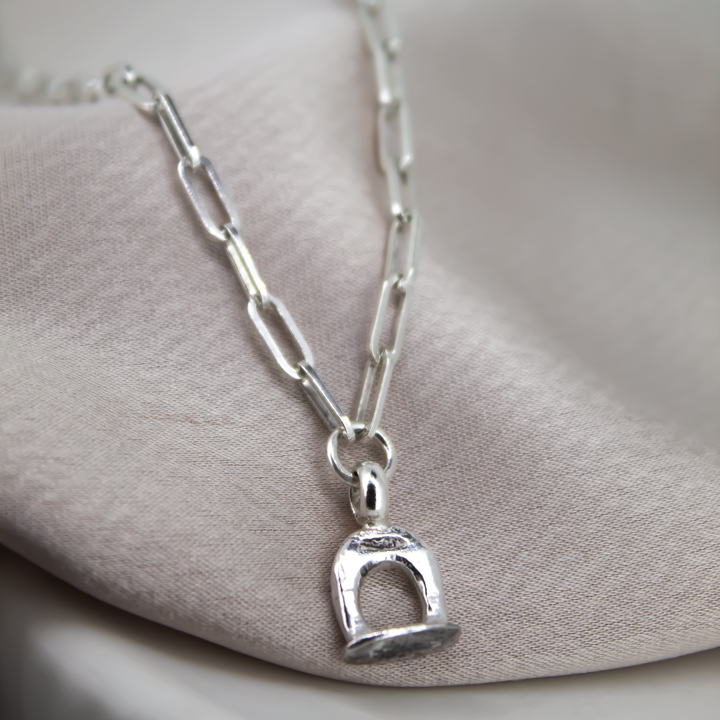 Equestrian Stirrup Trace Chain Necklace