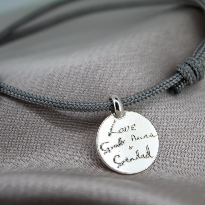 Personalised Disc Rope Bracelets
