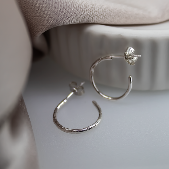 Mini Textured Hoops