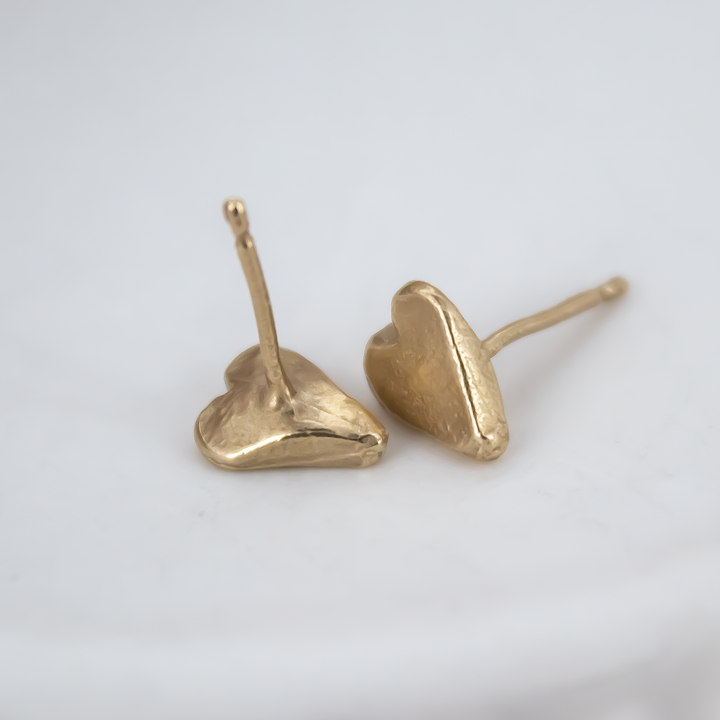 9ct Gold Baby Heart Studs