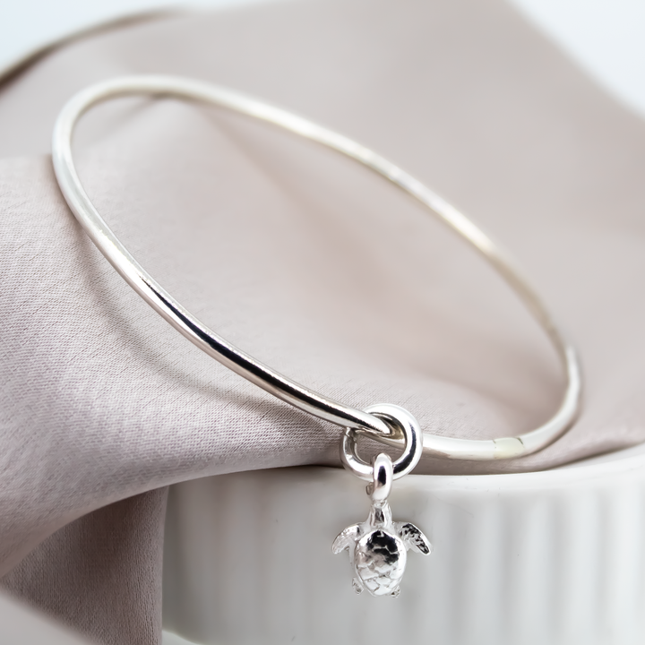 Turtle Charm Bangle