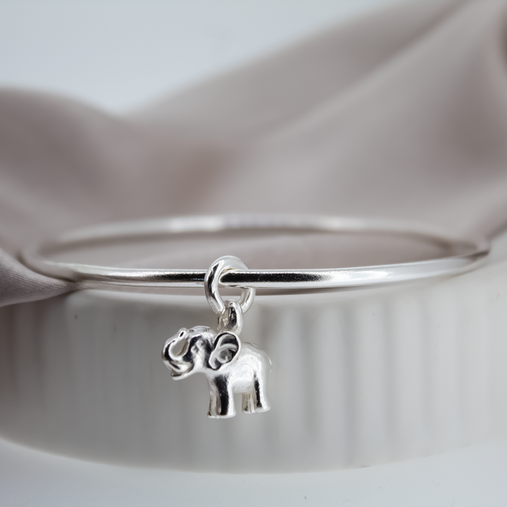 Elephant Charm Bangle