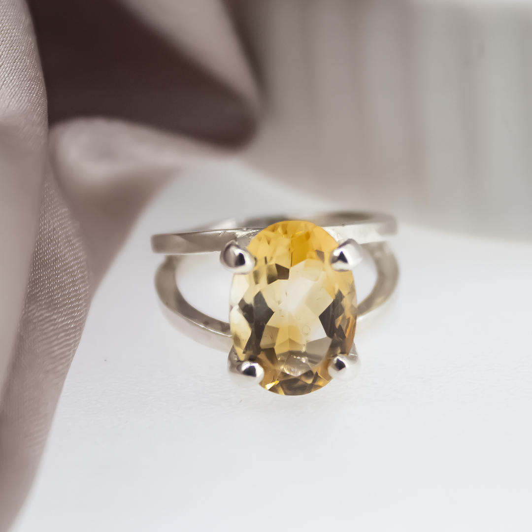 Maxi Double Empire Ring Citrine