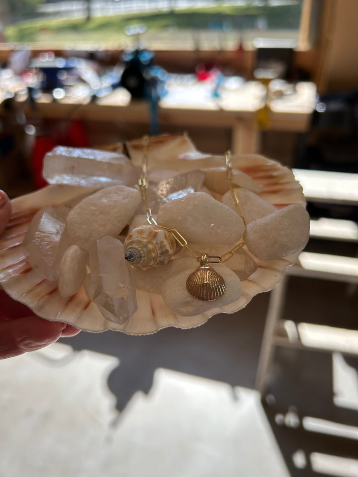 9ct Gold Baby Trace Chain and Shell
