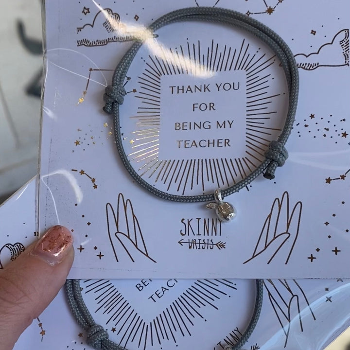 Teachers Apple Rope Bracelet