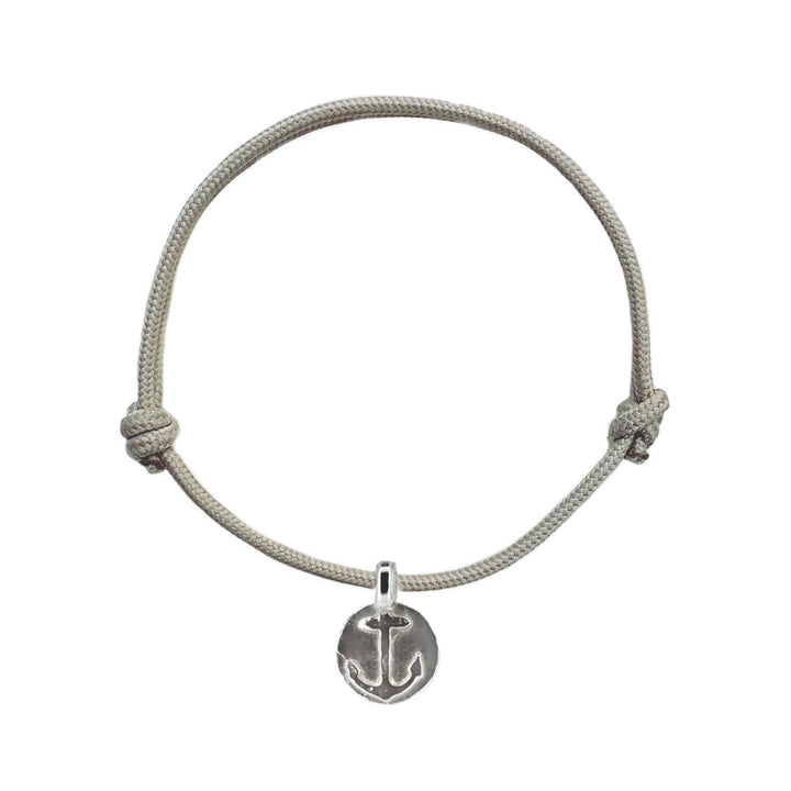 Anchor Disc Rope Bracelet