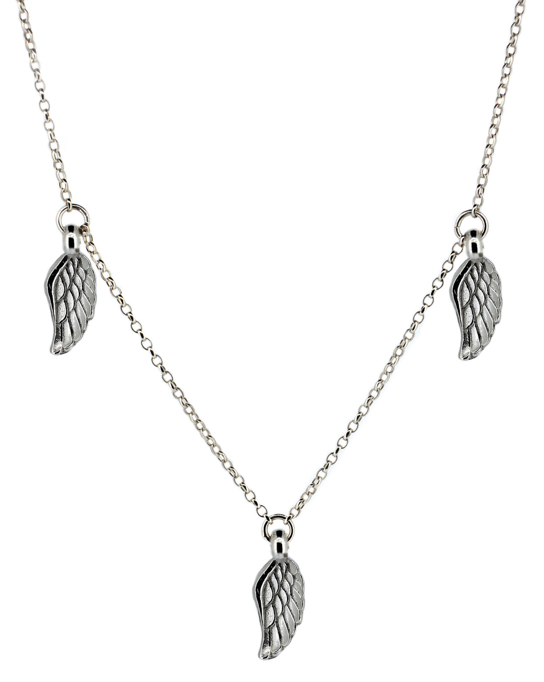 3 Angel Wing Charm Necklace