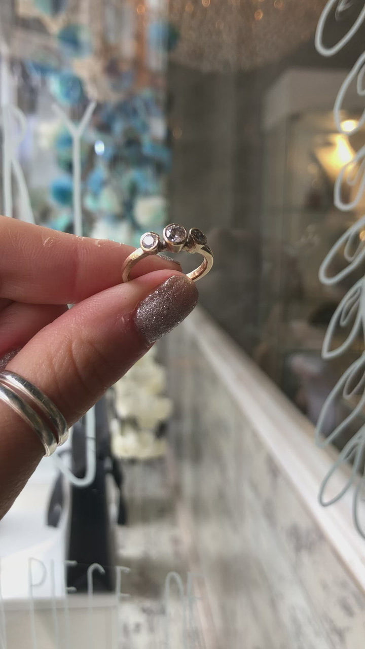 Gold & Diamond Trilogy Ring