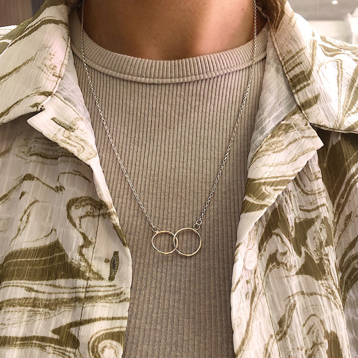 Gold and Silver Together Forever Necklace