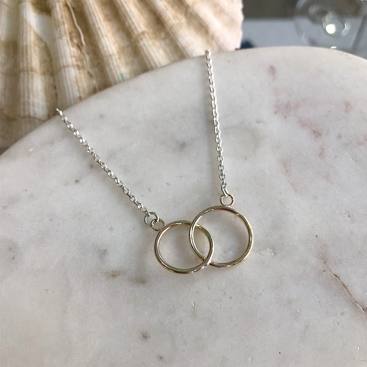 Gold and Silver Together Forever Necklace