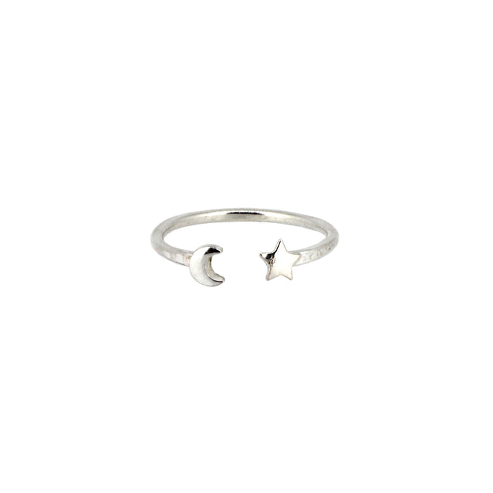 Moon and Star Ring