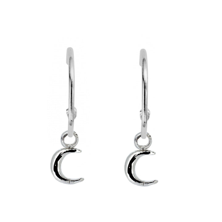 Crescent Moon Hoops