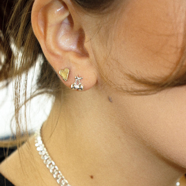 9ct Gold Baby Heart Studs