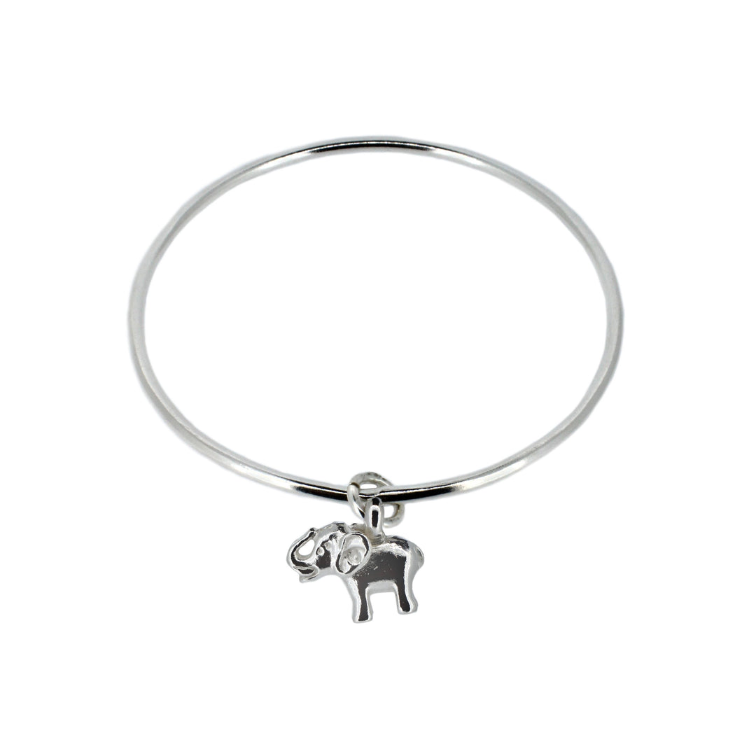 Elephant Charm Bangle