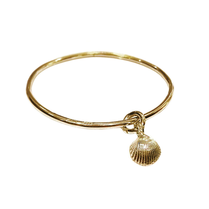 Gold Shell Bangle