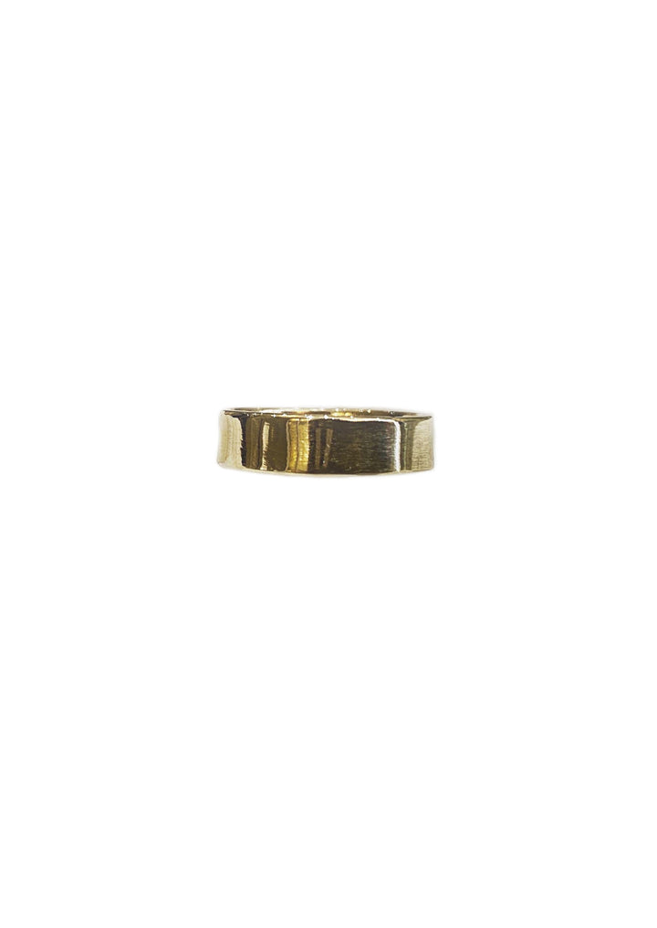 Gold Maxi Flat Wedding Band