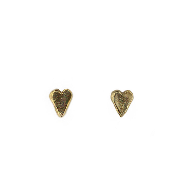 9ct Gold Baby Heart Studs