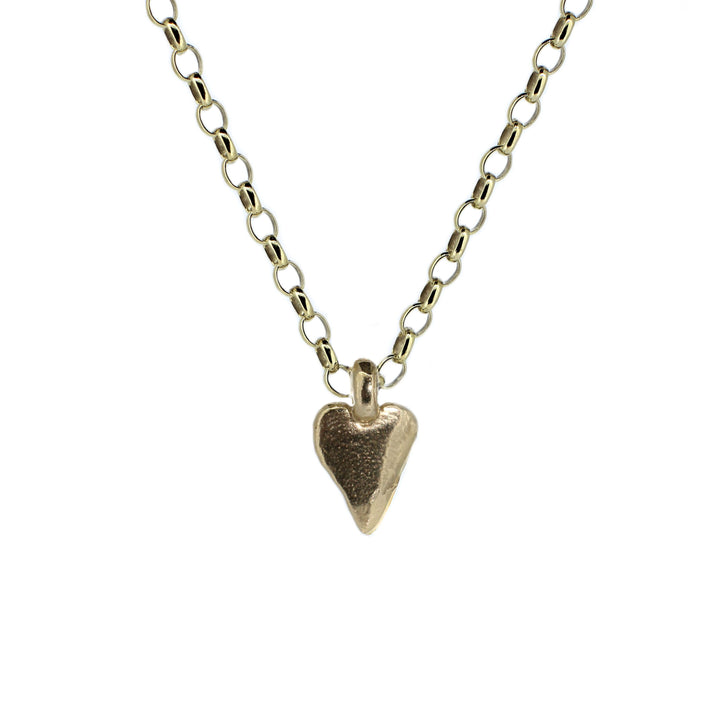 Gold flat Heart Necklace