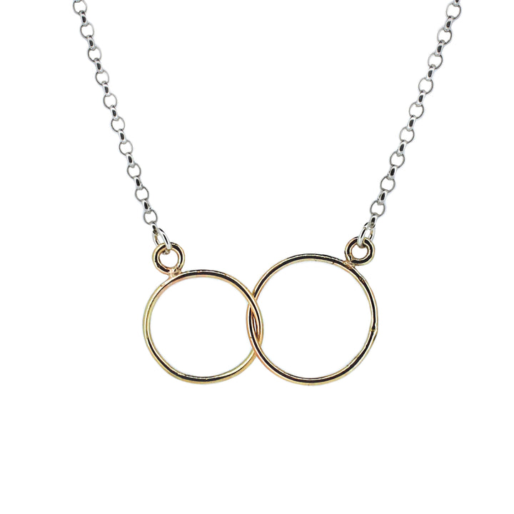 Gold and Silver Together Forever Necklace