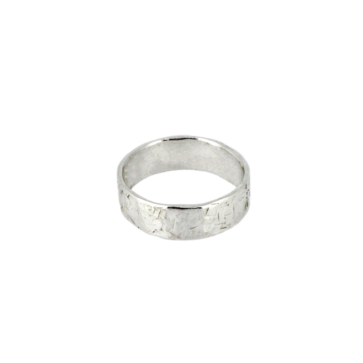 Organic Texture Band Rings