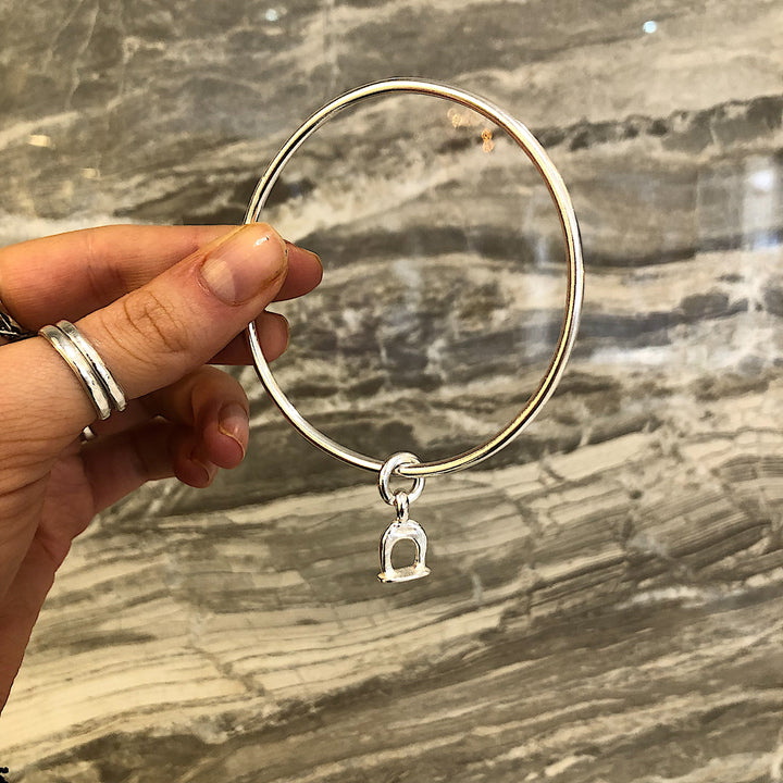 Equestrian Stirrup Charm Bangle
