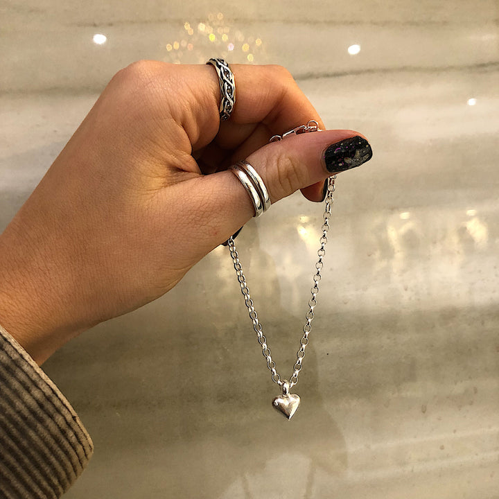 Baby heart chain bracelet