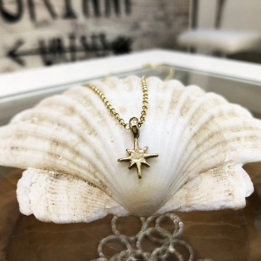 Gold North Star Necklace