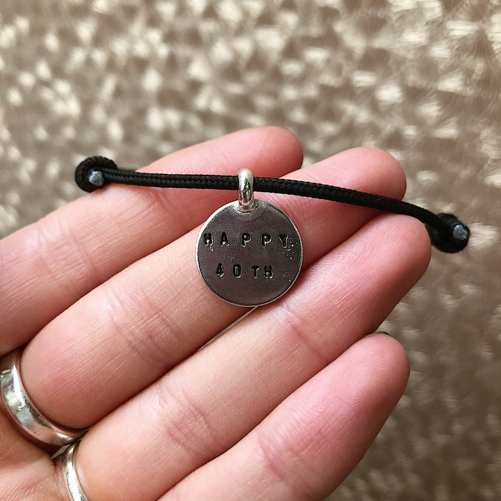 Personalised Disc Rope Bracelets