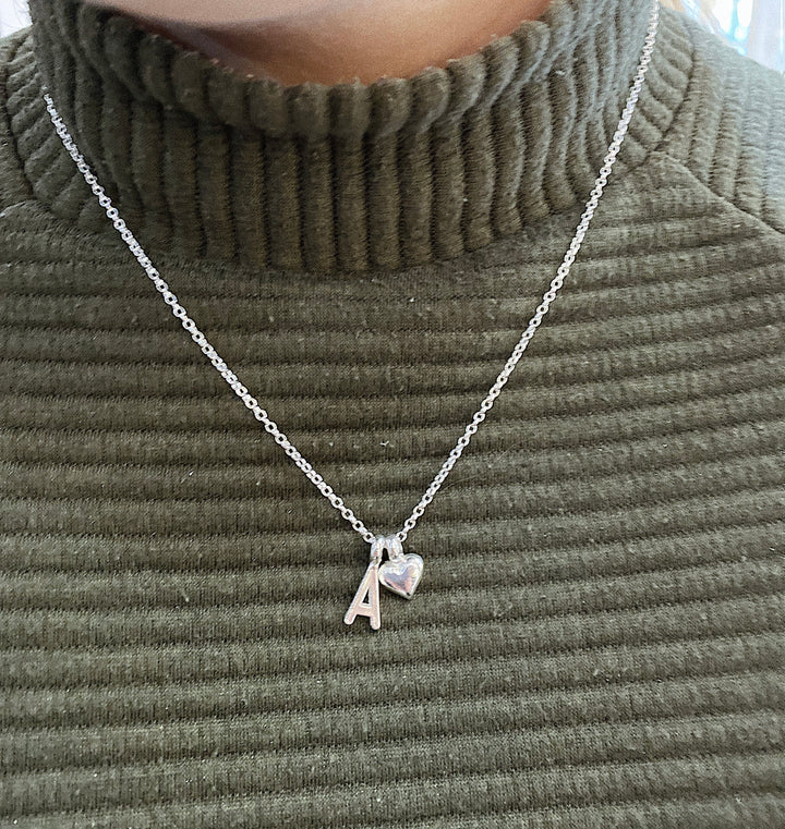 Mini Heart With Initial