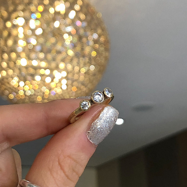 Gold & Diamond Trilogy Ring