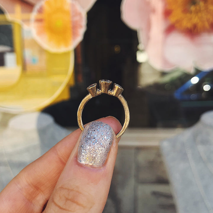 Gold & Diamond Trilogy Ring