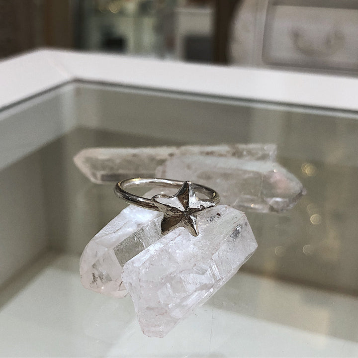 Starfish Charm Ring